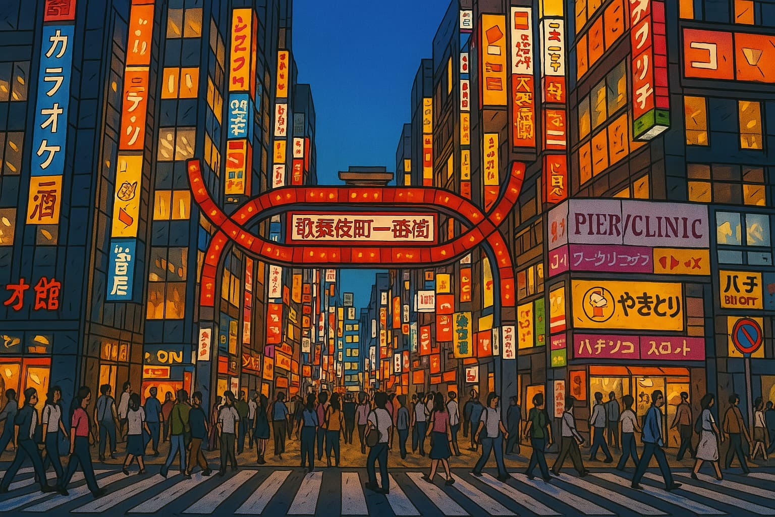 歌舞伎町の屋外広告イメージ