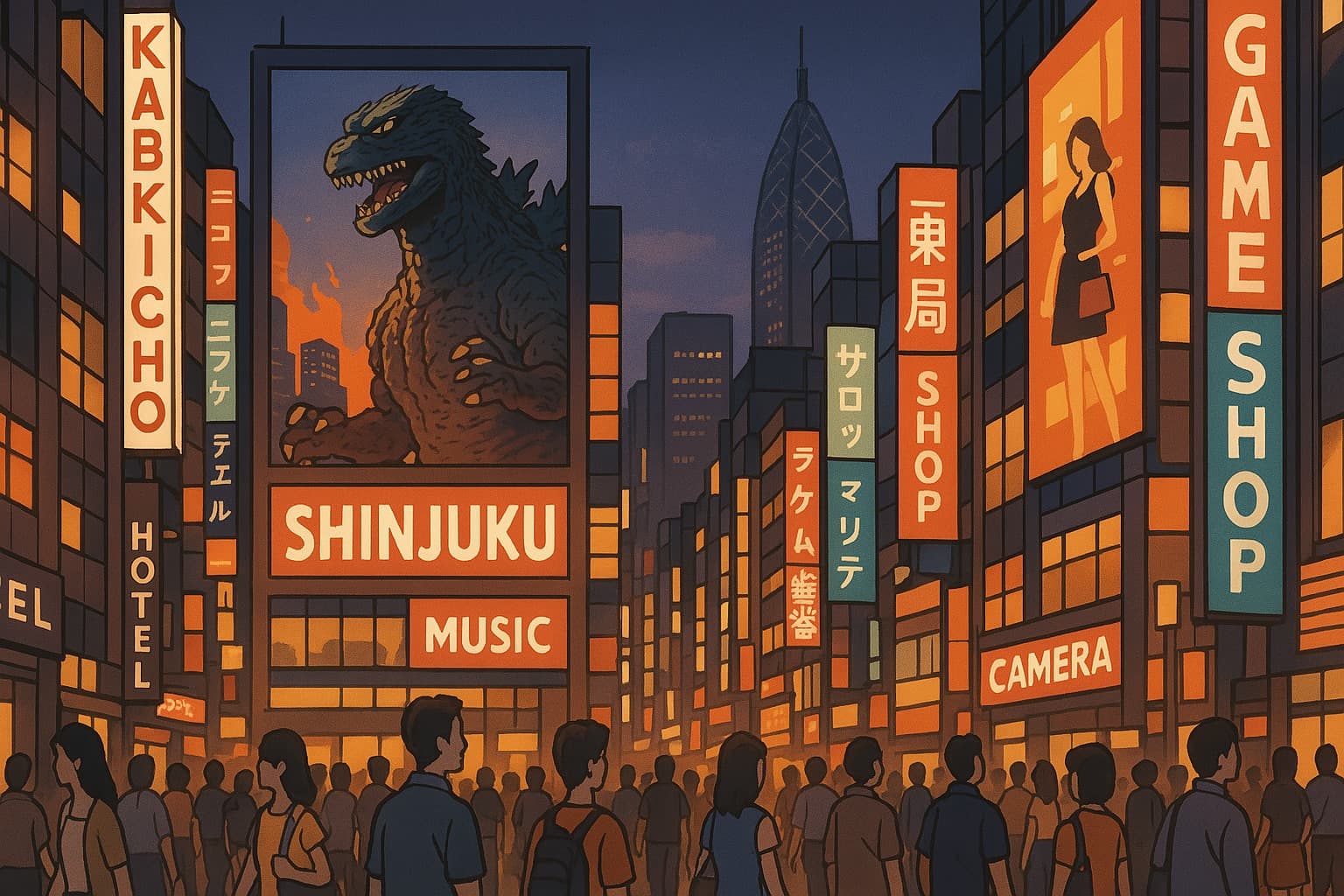 新宿の屋外広告イメージ